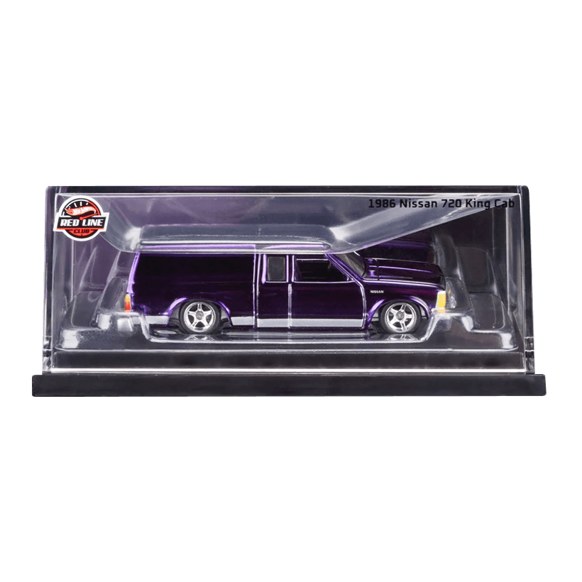 Машинка Premium Hot Wheels 1986 Nissan 720 King Cab Red Line Club RLC 1:64 HMY26 Purple - Retromagaz
