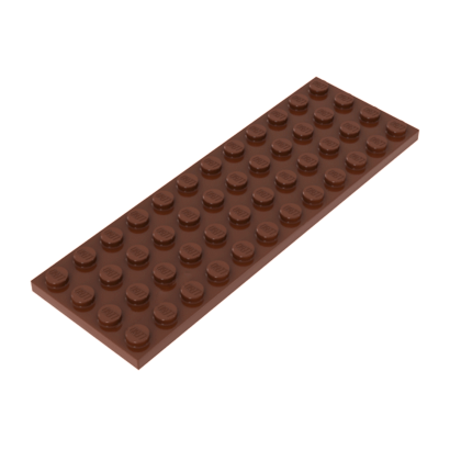 Пластина Lego Обычная 4 x 12 3029 4225520 4566310 6065139 Reddish Brown 4шт Б/У - Retromagaz