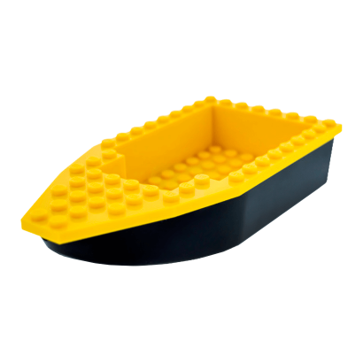 Для Судна Lego Unitary Основа 16 x 8 28533c02 6171824 28535 Black Yellow Б/У - Retromagaz