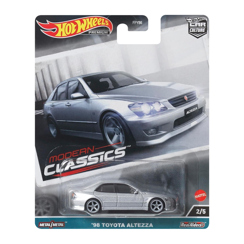 Машинка Premium Hot Wheels '98 Toyota Altezza Modern Classics 1:64 FPY86/HKC66 Silver - Retromagaz