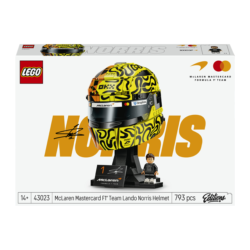 Конструктор Lego Formula 1 McLaren Mastercard F1 Team Lando Norris Helmet Editions Sports 43023 Новый - Retromagaz