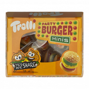 Конфеты Жевательные Trolli Party Burger Minis 15 Pieces 150g 4000512017219 - Retromagaz