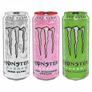Набір Напій Енергетичний Monster Energy Ultra Strawberry Dreams Zero Sugar 500ml + Ultra Paradise Zero Sugar + Ultra White Набір Напій Енергетичний Monster Energy Ultra Strawberry Dreams Zero Sugar 500ml + Ultra Paradise Zero Sugar + Ultra White - Retromagaz