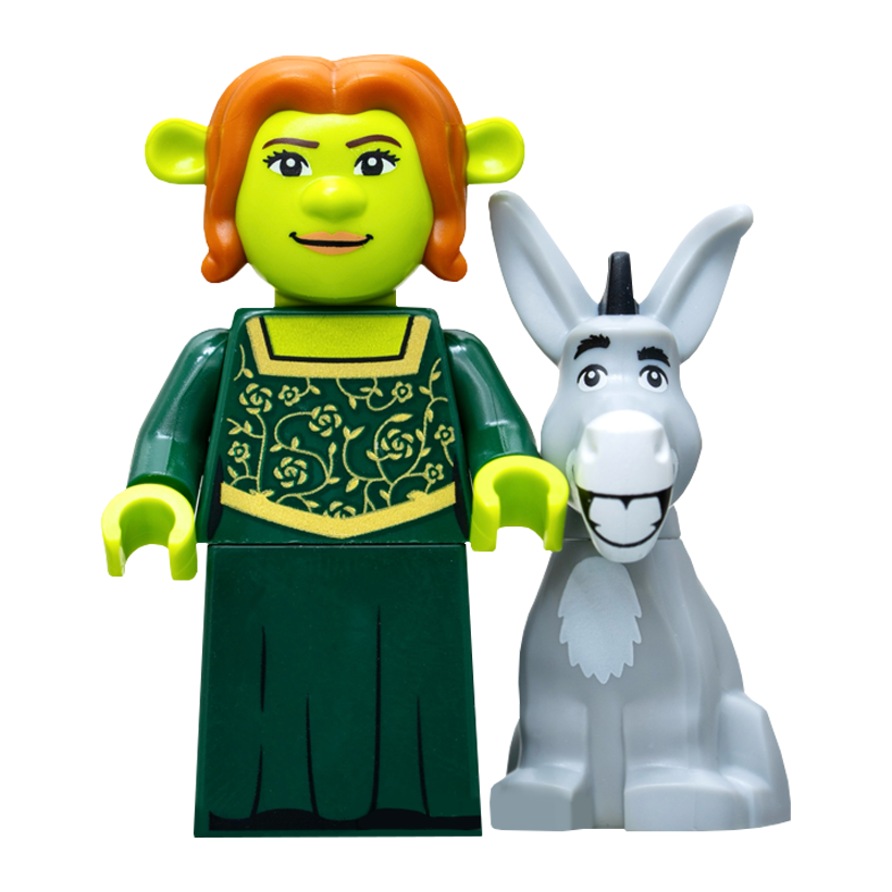 Фігурка Lego Shrek Fiona and Donkey Cartoons colshr-6 colshr06 71053 Новий - Retromagaz