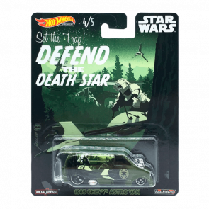 Машинка Premium Hot Wheels Defend the Death Star 1985 Chevy Astro Van Star Wars FYP04 Dark Green Новый Машинка Premium Hot Wheels Defend the Death Star 1985 Chevy Astro Van Star Wars FYP04 Dark Green Новый - Retromagaz