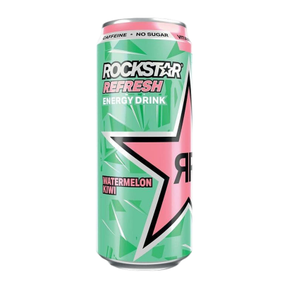 Напиток Энергетический Rockstar Refresh Watermelon Kiwi 500ml - Retromagaz