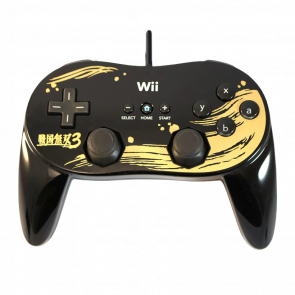 Геймпад Проводной Nintendo Wii RVL-005(-02) Classic Controller Pro Samurai Warriors 3 Limited Edition Black 1m Б/У - Retromagaz