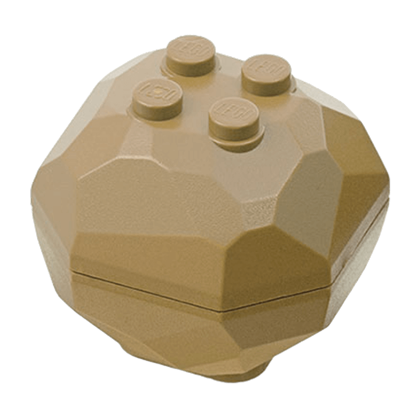 Скала Lego Валун Rock Octagonal Boulder 4 x 4 x 3 30294c01 30293 30294 Dark Tan Б/У - Retromagaz