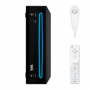 Набор Консоль Nintendo Wii Family Edition RVL-101 Europe 512MB Black Б/У  + Контроллер Беспроводной Remote White + Проводной Nunchuk - Retromagaz