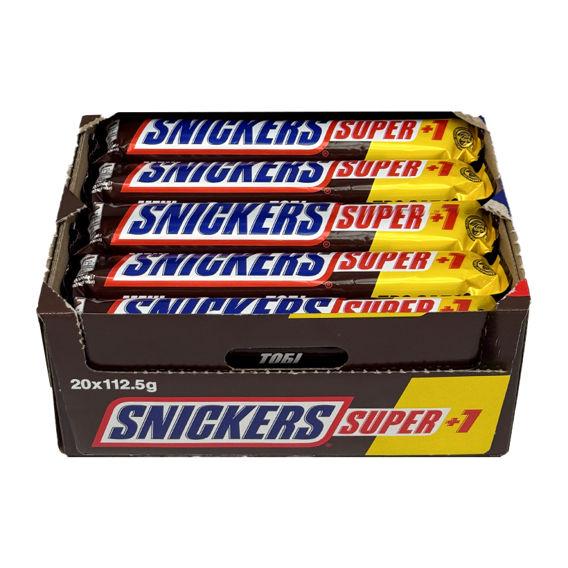 Набор Батончик Snickers 20шт Super с Арахисом в Молочном Шоколаде 112,5g - Retromagaz