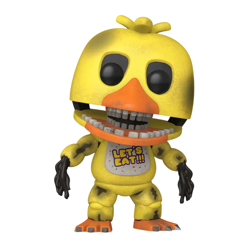 Фігурка FUNKO POP! 5 Ночей у Фредді Поламана Чіка Five Nights at Freddy's Withered Chica 110mm 1084 83865 - Retromagaz