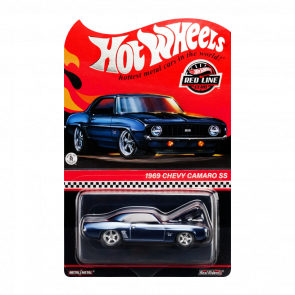 Машинка Premium Hot Wheels '69 Chevrolet Camaro SS Red Line Club RLC 1:64 HNL21 Blue Машинка Premium Hot Wheels '69 Chevrolet Camaro SS Red Line Club RLC 1:64 HNL21 Blue - Retromagaz