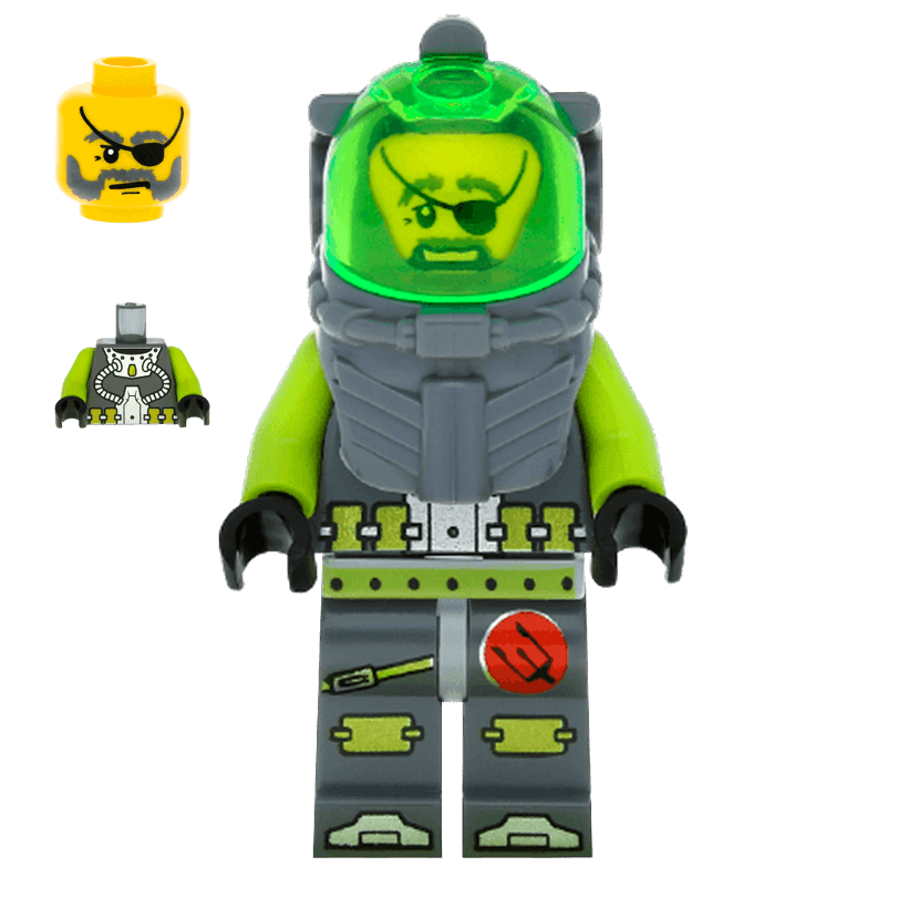 Фигурка Lego Atlantis 973pb0615 Ace Speedman Adventure atl005 2 Б/У - Retromagaz