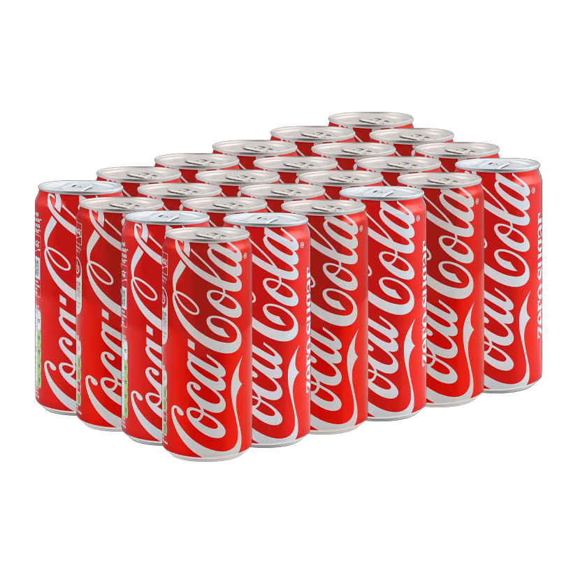 Набір Напій 12шт Coca-Cola Original Taste 330ml + 12шт Zero Sugar - Retromagaz