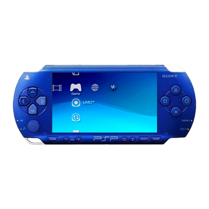 Консоль Sony PlayStation Portable PSP-1ххх Модифікована 32GB Blue + 5 Вбудованих Ігор Б/У - Retromagaz