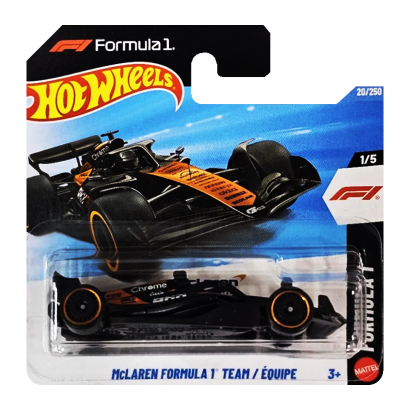 Машинка Базова Hot Wheels McLaren Formula 1 Team Formula One 1:64 JJH95 Orange - Retromagaz