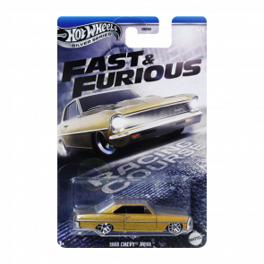 Тематическая Машинка Hot Wheels 1966 Chevy Nova Fast & Furious 1:64 HNR88/JBY42 Gold Тематическая Машинка Hot Wheels 1966 Chevy Nova Fast & Furious 1:64 HNR88/JBY42 Gold - Retromagaz