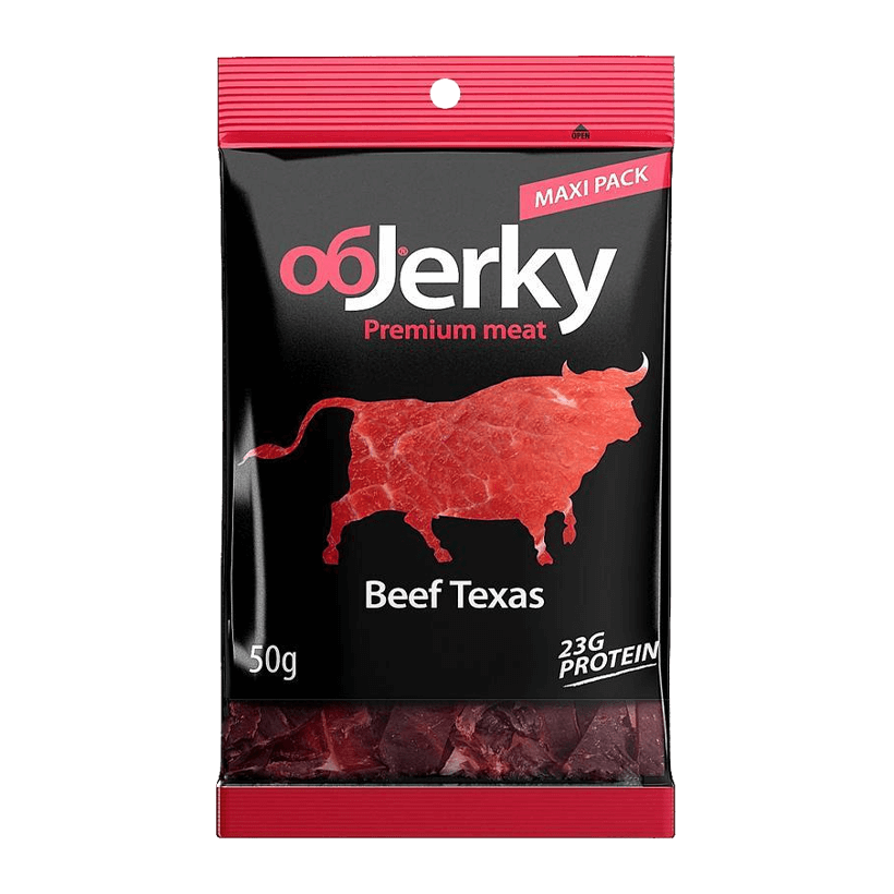 Снеки М'ясні Objerky Яловичина В'ялена Техаська 50g - Retromagaz