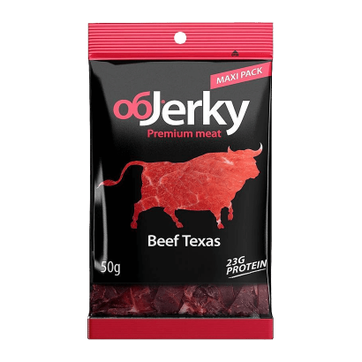 Снеки М'ясні Objerky Яловичина В'ялена Техаська 50g - Retromagaz