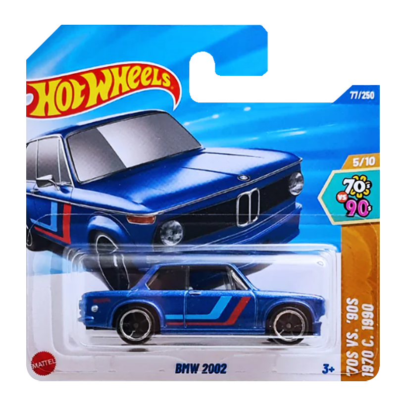 Машинка Базова Hot Wheels BMW 2002 '70s vs. '90s 1:64 JBB61 Blue - Retromagaz