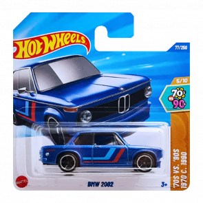 Машинка Базовая Hot Wheels BMW 2002 '70s vs. '90s 1:64 JBB61 Blue Машинка Базовая Hot Wheels BMW 2002 '70s vs. '90s 1:64 JBB61 Blue - Retromagaz