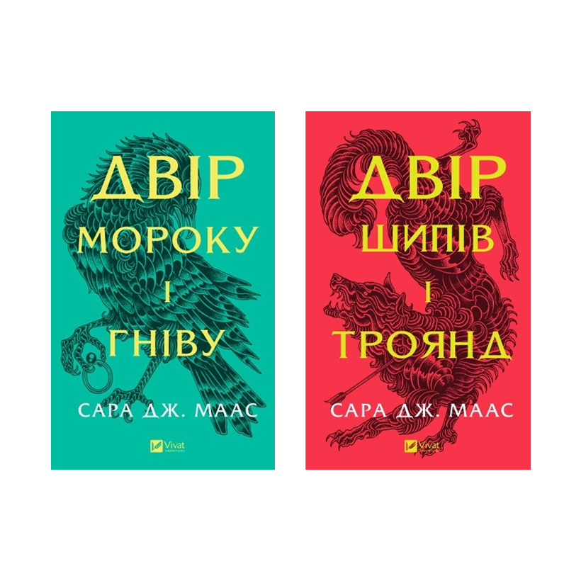 Набір Книга Двір Шипів і Троянд. Книга 1 + Двір Мороку і Гніву. Книга 2. Маас Сара Джанет 2 - Retromagaz