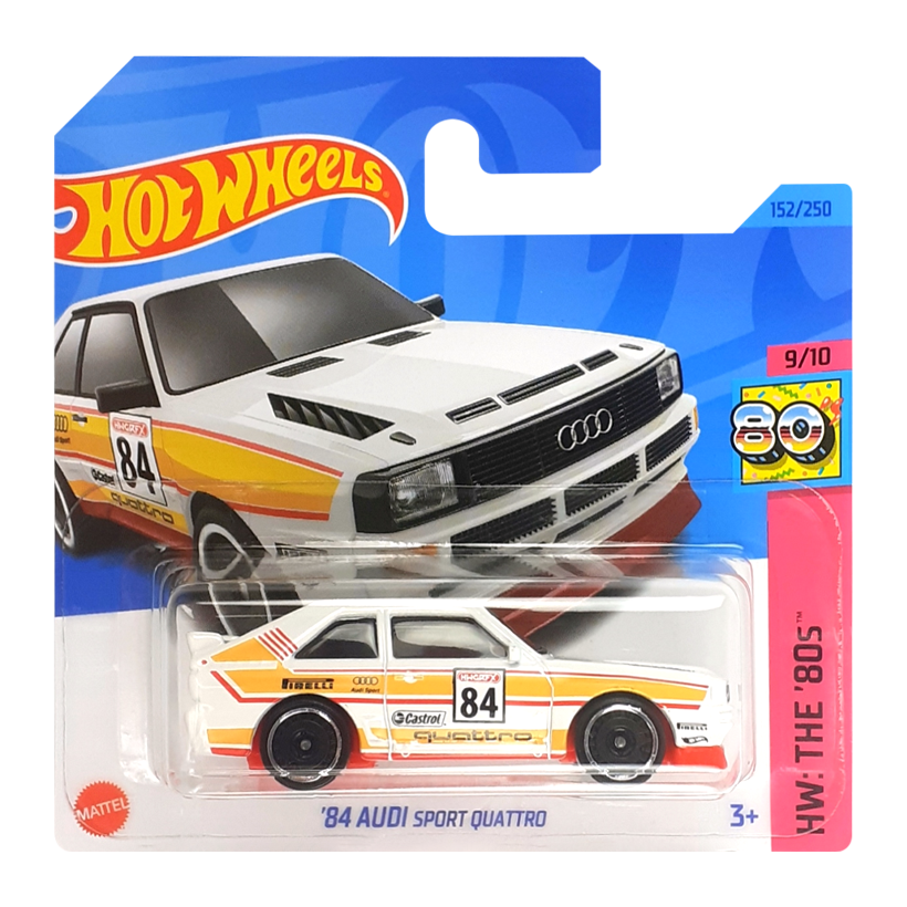 Машинка Базова Hot Wheels '84 Audi Sport Quattro The `80S 1:64 HKJ66 White - Retromagaz
