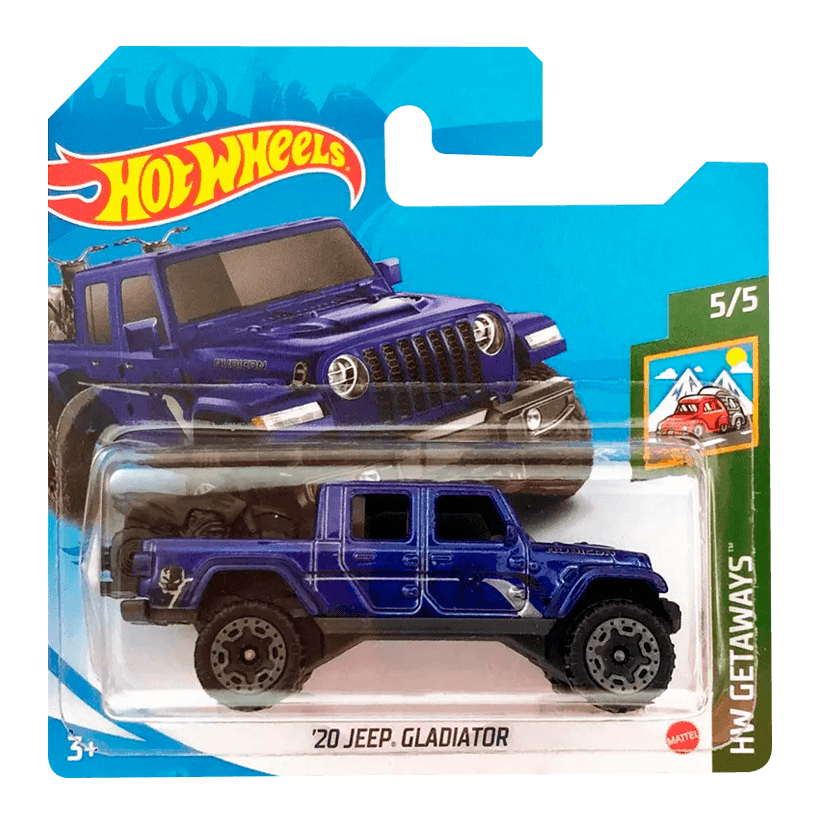 Машинка Базовая Hot Wheels '20 Jeep Gladiator Getaways 1:64 GRY54 Dark Blue - Retromagaz