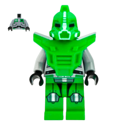 Фігурка Lego Galaxy Squad Bright Green Robot Sidekick with Armor Space gs013 Б/У - Retromagaz