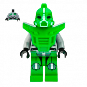 Фигурка Lego Bright Green Robot Sidekick with Armor Space Galaxy Squad gs013 Б/У - Retromagaz