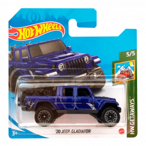 Машинка Базовая Hot Wheels '20 Jeep Gladiator Getaways 1:64 GRY54 Dark Blue