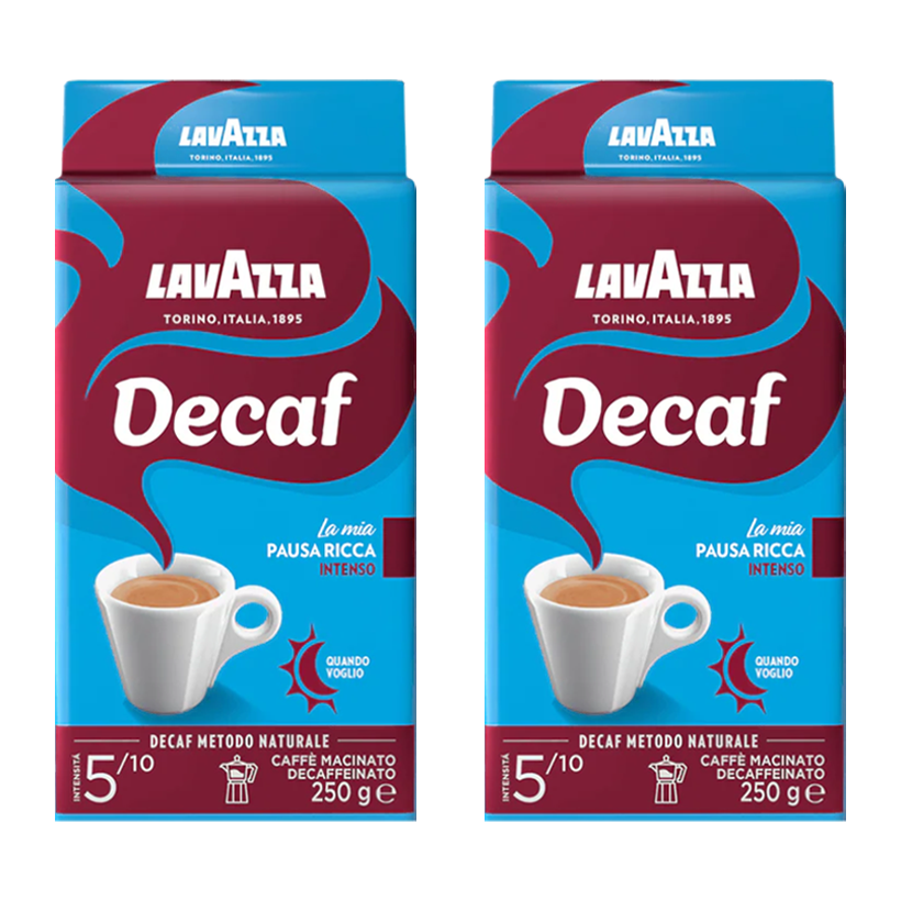 Набор Кофе Молотый 2шт Lavazza Dek DECAF Intenso 250g - Retromagaz
