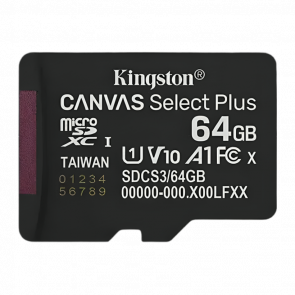 Карта Памяти Canvas Select Plus UHS-I U3 V30 A1 + SD Adapter 64GB - Retromagaz