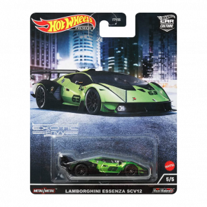 Машинка Premium Hot Wheels Lamborghini Essenza SCV12 Exotic Envy HCJ29 Green Black Новый - Retromagaz