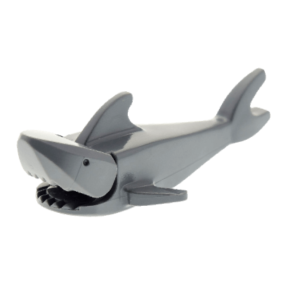 Фігурка Lego Shark with Rounded Nose Animals Вода 2547c03 Dark Bluish Grey Б/У - Retromagaz