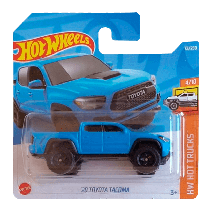 Машинка Базовая Hot Wheels '20 Toyota Tacoma Hot Trucks 1:64 HCT18 Blue - Retromagaz