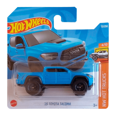 Машинка Базова Hot Wheels '20 Toyota Tacoma Hot Trucks 1:64 HCT18 Blue - Retromagaz
