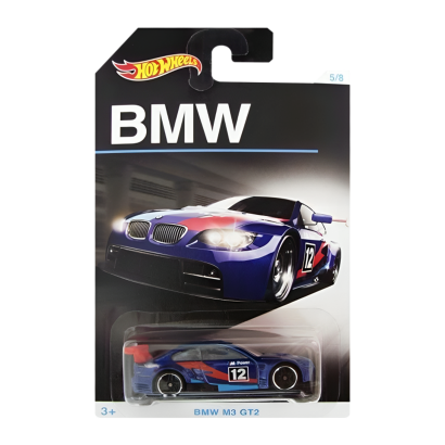 Тематична Машинка Hot Wheels BMW M3 GT2 BMW DJM84 Blue Новий Пошкоджена Упаковка - Retromagaz