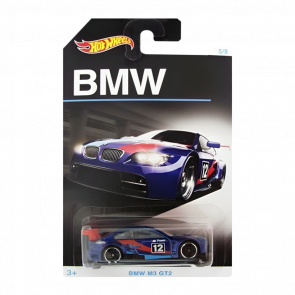 Тематична Машинка Hot Wheels BMW M3 GT2 BMW DJM84 Blue Новий Пошкоджена Упаковка