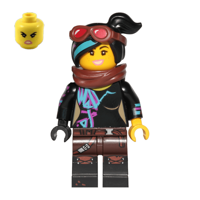 Фігурка Lego The Lego Movie Lucy Wyldstyle Black Quiver Reddish Brown Scarf Cartoons tlm117 2 Б/У - Retromagaz