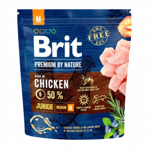 Сухой Корм для Собак Brit Premium Junior M Курица 1kg - Retromagaz