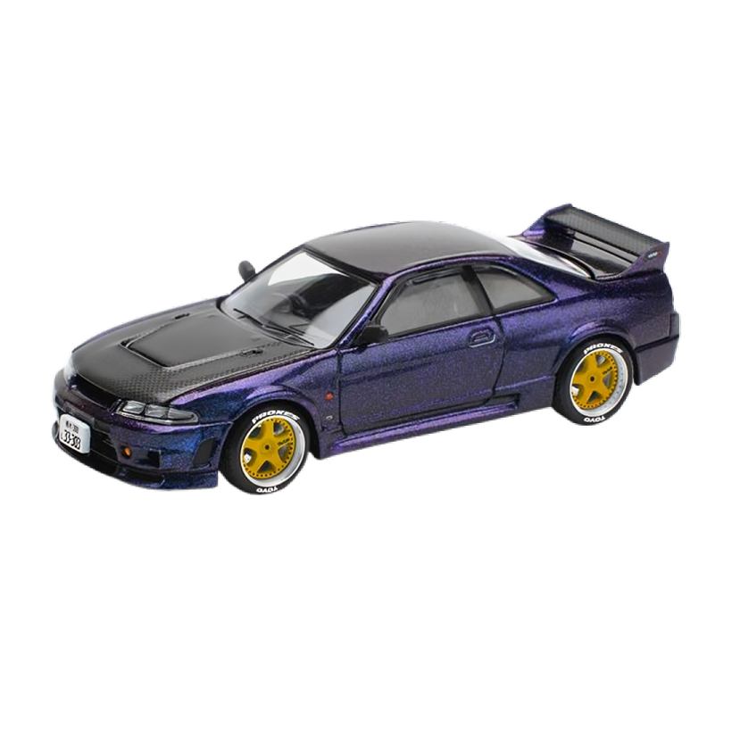 Машинка Premium POP Race NISSAN SKYLINE GT-R R33 NISMO 1:64 PR640256 Purple - Retromagaz