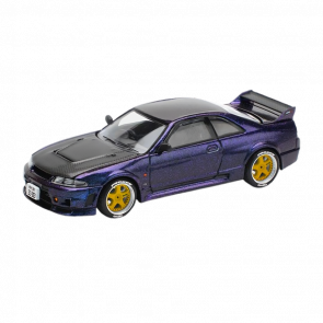 Машинка Premium POP Race NISSAN SKYLINE GT-R R33 NISMO 1:64 PR640256 Purple - Retromagaz
