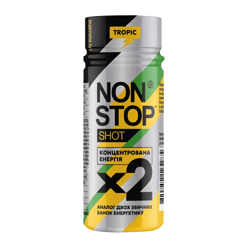 Напиток Энергетический Non Stop Shot Tropic 60ml - Retromagaz
