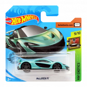 Машинка Базовая Hot Wheels McLaren P1 Exotics 1:64 GHC36 Turquoise - Retromagaz
