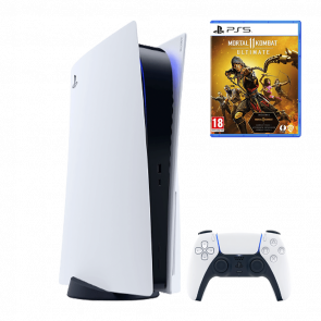 Набор Консоль Sony PlayStation 5 Blu-ray 825GB White Б/У + Геймпад Беспроводной DualSense + Игра Mortal Kombat 11 Ultimate Edition Русские Субтитры Набор Консоль Sony PlayStation 5 Blu-ray 825GB White Б/У + Геймпад Беспроводной DualSense + Игра Mortal Kombat 11 Ultimate Edition Русские Субтитры - Retromagaz
