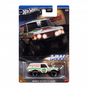 Тематична Машинка Hot Wheels Range Rover Classic Castrol Speed Graphics 1:64 HRT08 White