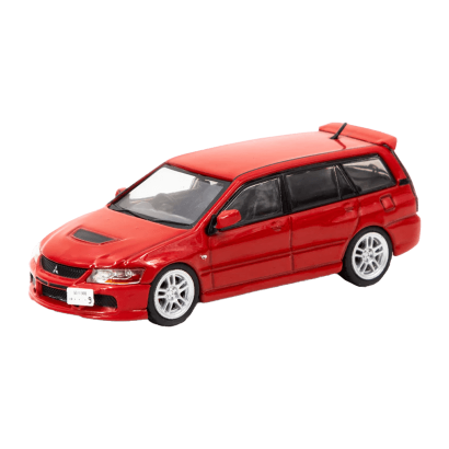 Машинка Premium Tarmac Works Mitsubishi Lancer Evolution Wagon ROAD64 1:64 Red - Retromagaz