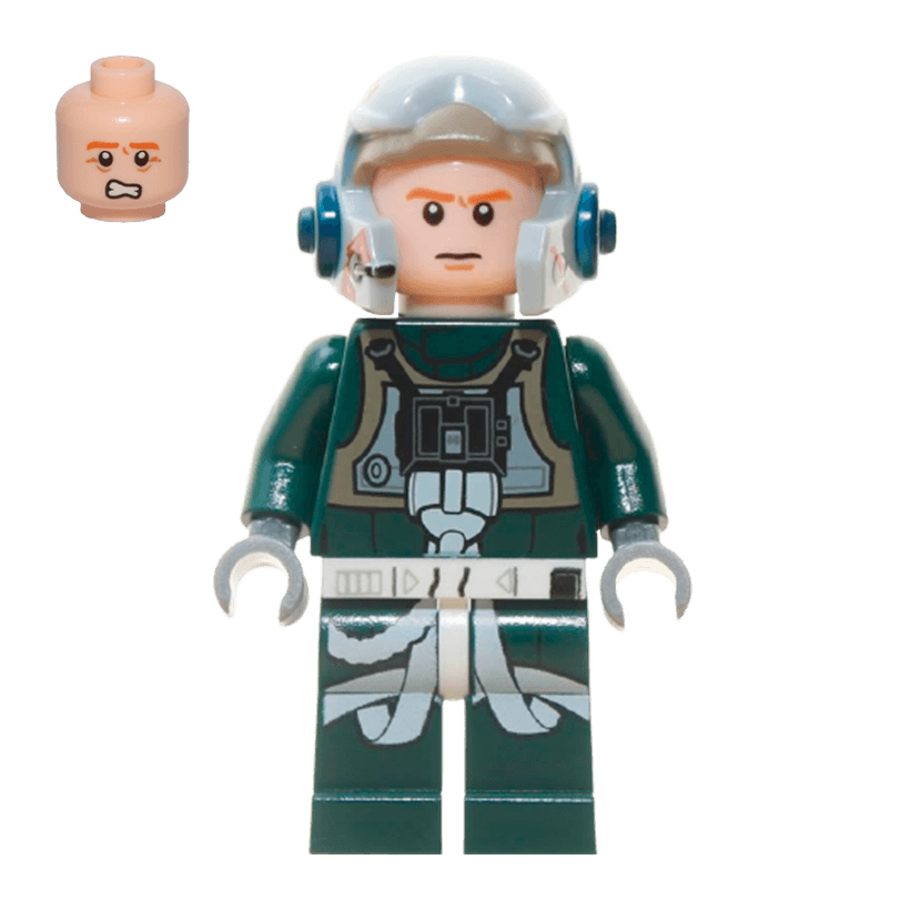 Фігурка Lego Повстанець Arvel Crynyd Pilot A-wing Open Helmet Star Wars sw0437 Б/У - Retromagaz