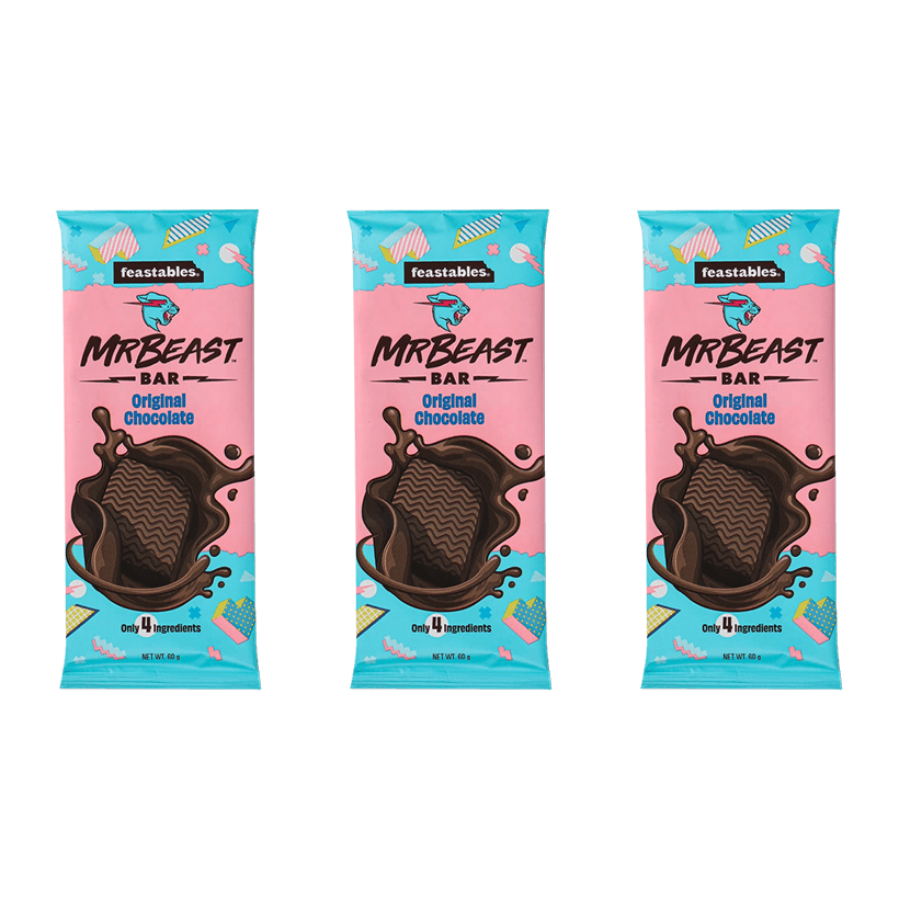 Набор Шоколад Молочный 2шт MrBeast Feastables Original 60g - Retromagaz
